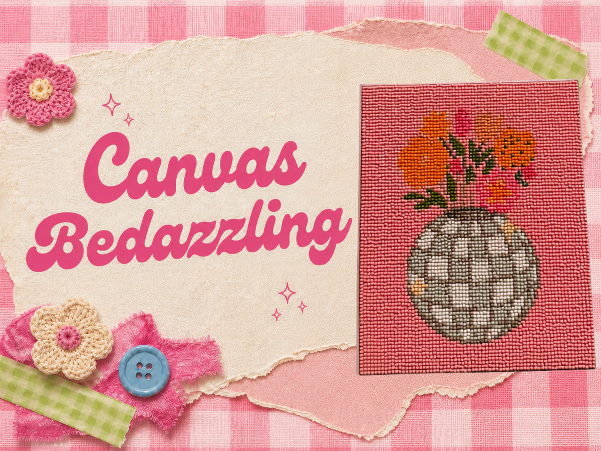 Canvas Bedazzling event artwork